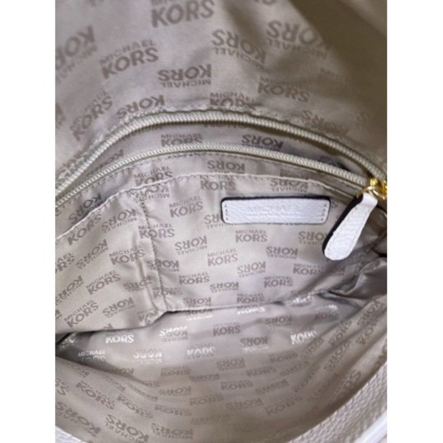 Michael Kors Tassel White Leather Cross Body Bag