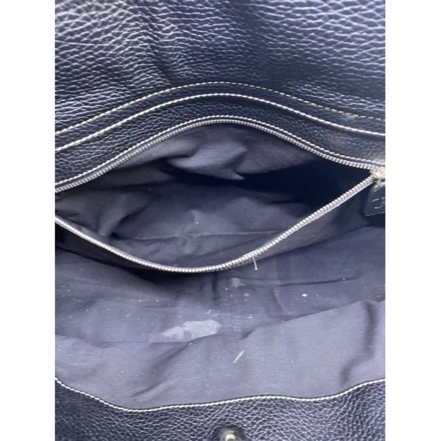 Tod S Drawstring Black Leather Shoulder Bag