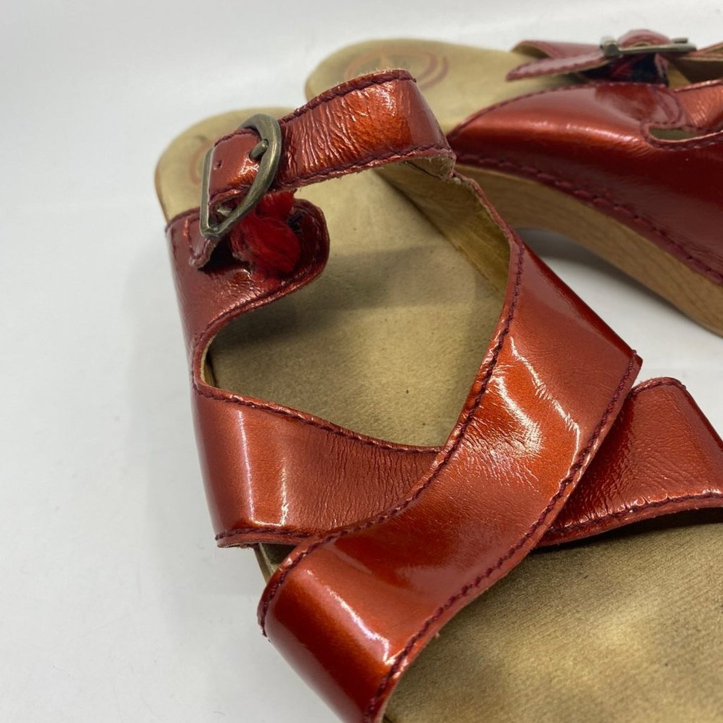 Dansko Red Open Toe size 38
