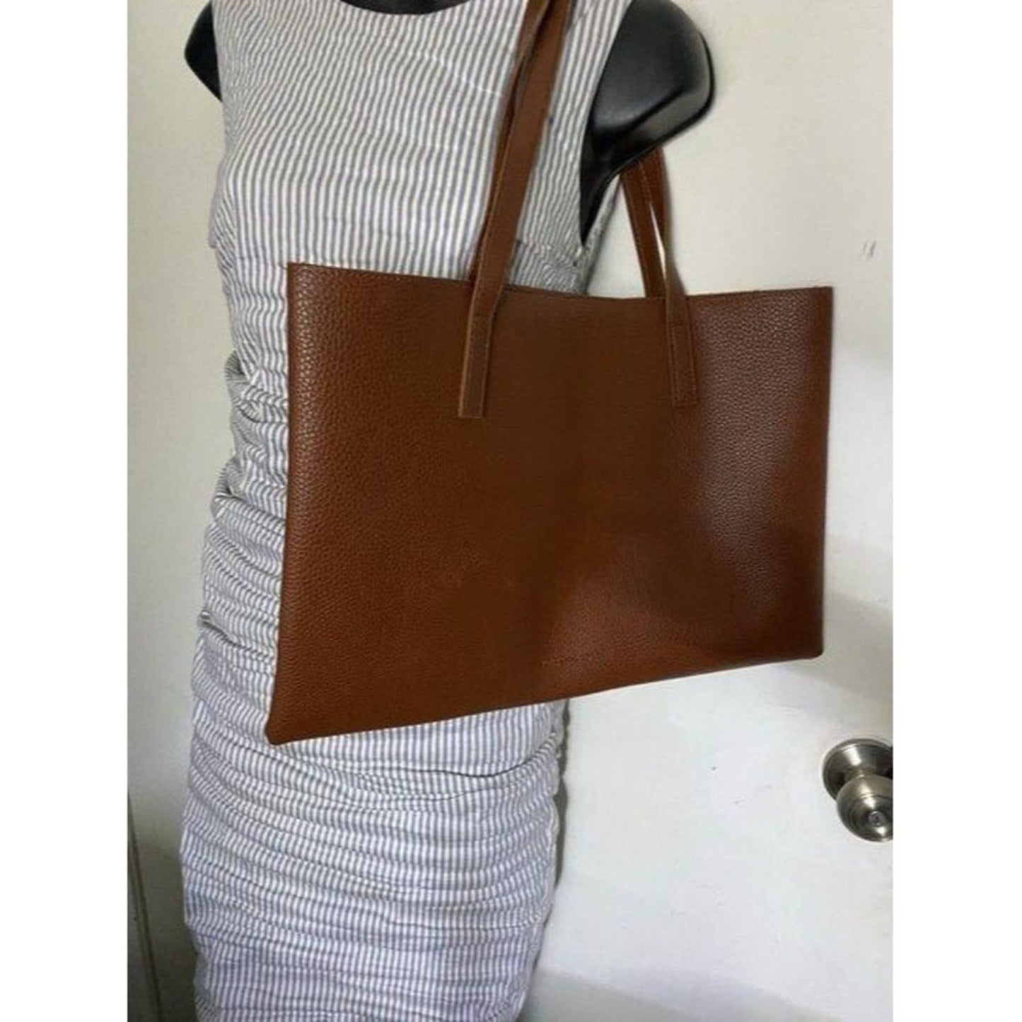Vince Camuto msrp bronze leather shoulder bag