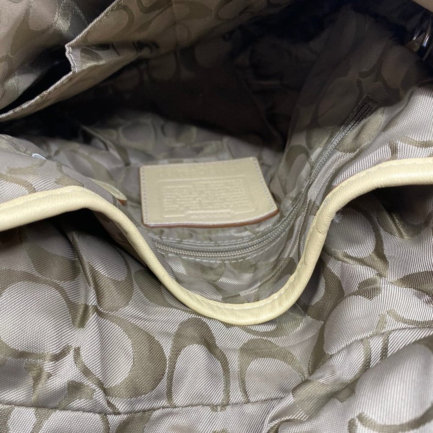 Coach Medium Tan Leather Crossbody Bag