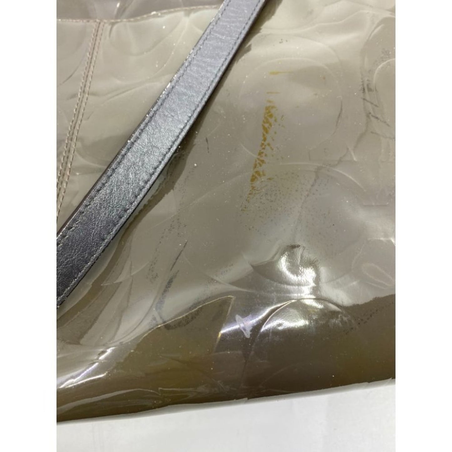 Coach Patent Leather Olive Green Shoulder Bag LG