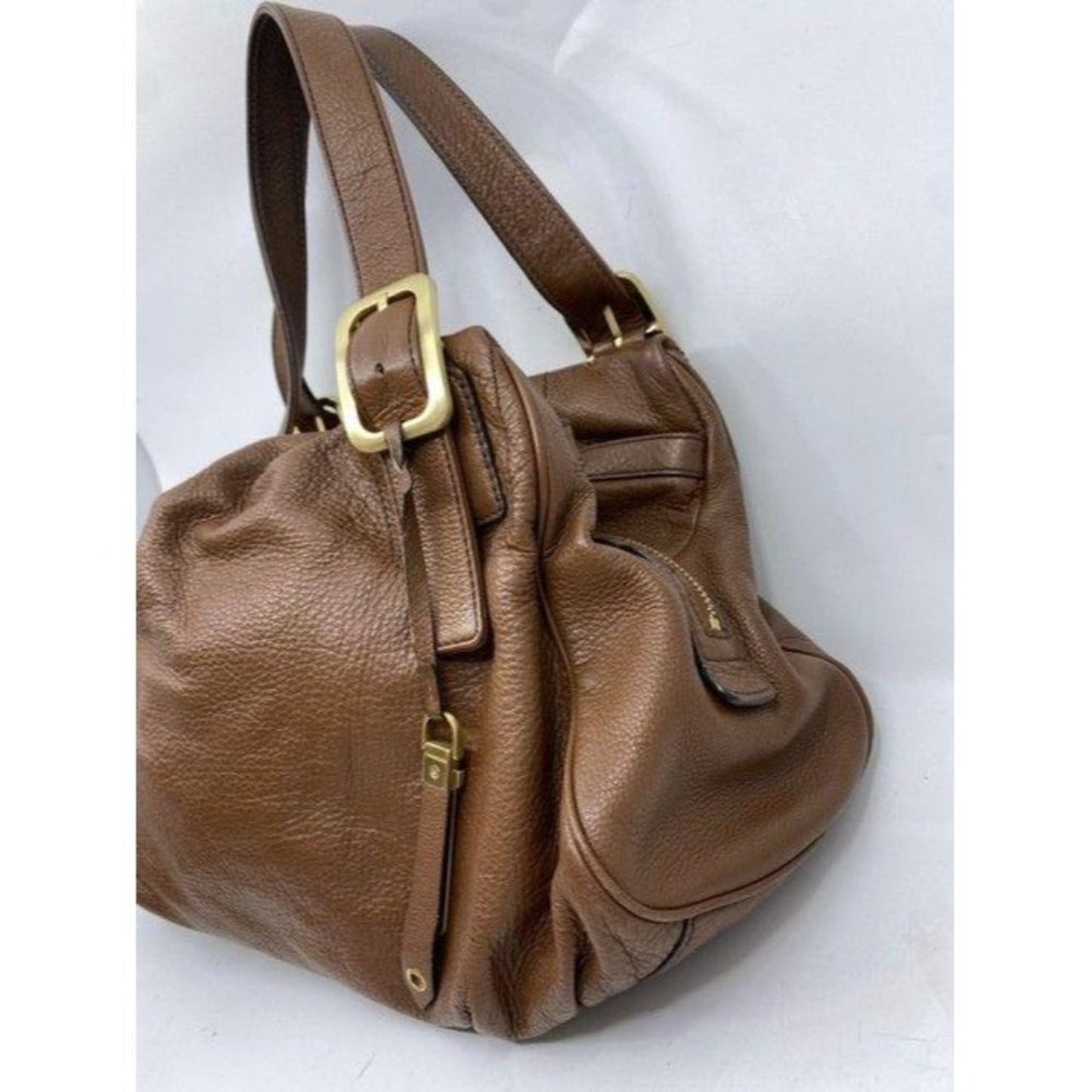cole haan brown leather shoulder bag