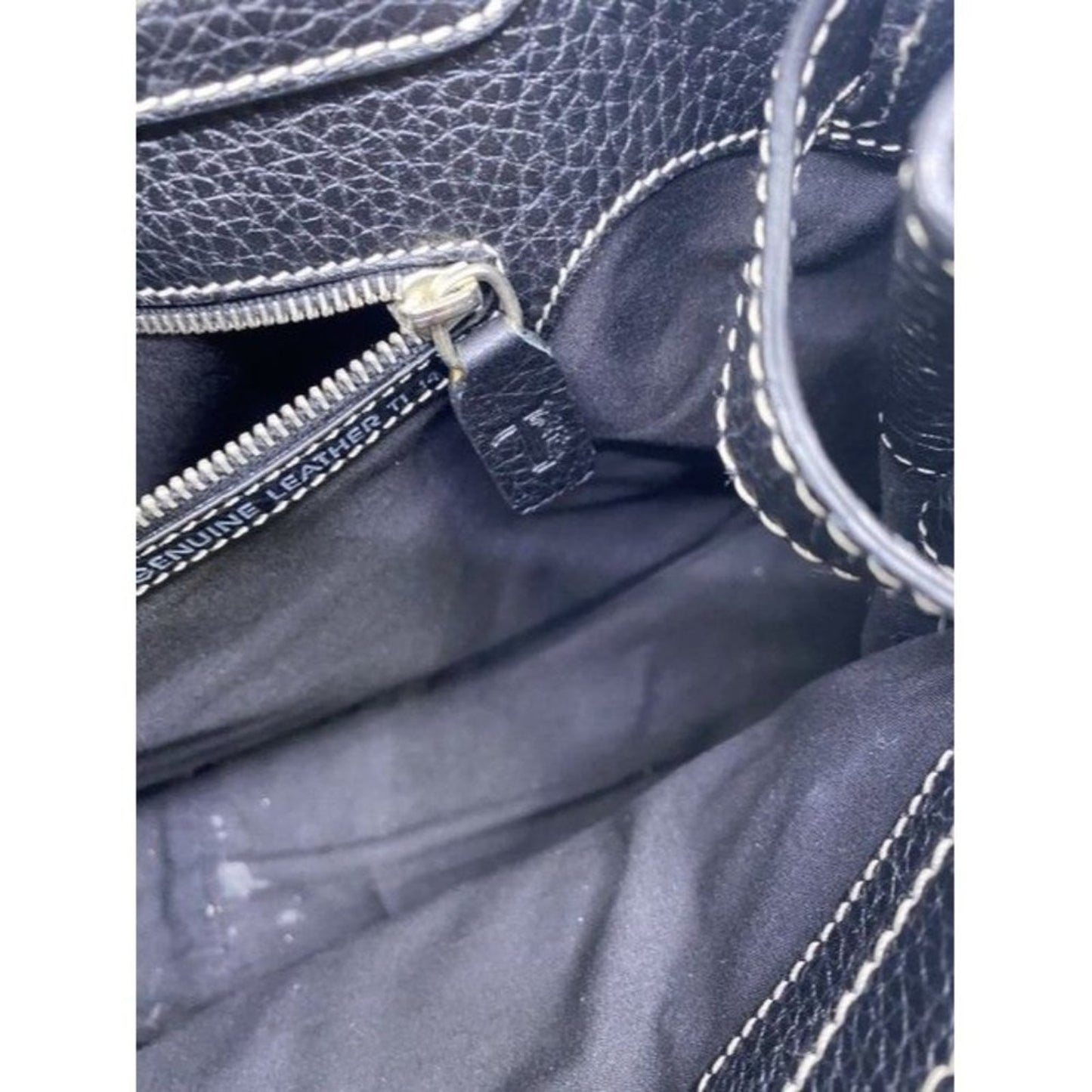 Tod S Drawstring Black Leather Shoulder Bag