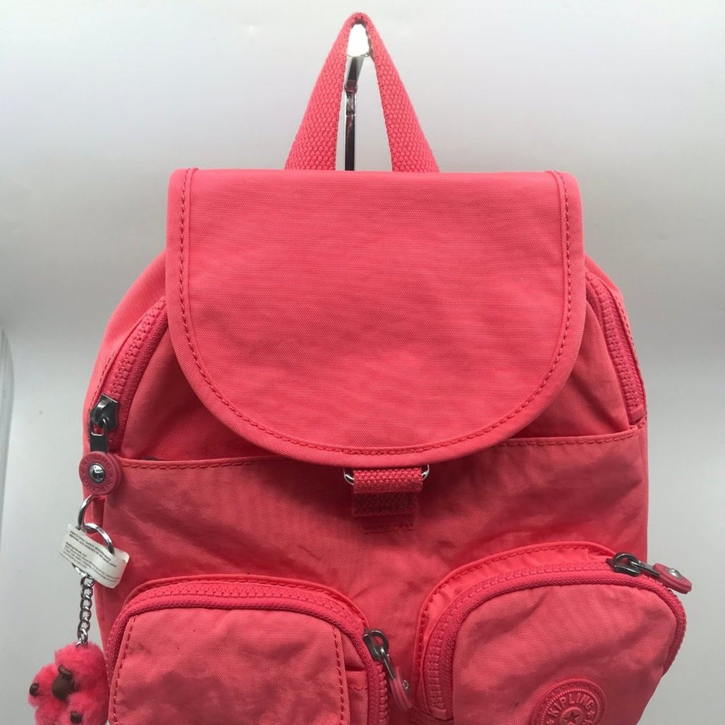 Kipling Pink Nylon Backpack