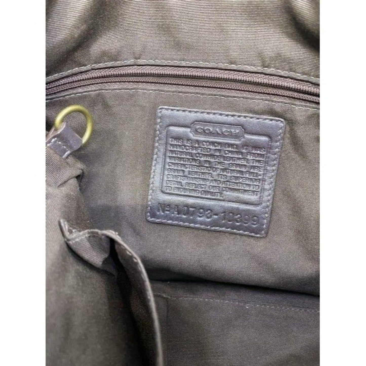 coach brown leather cross body bag
