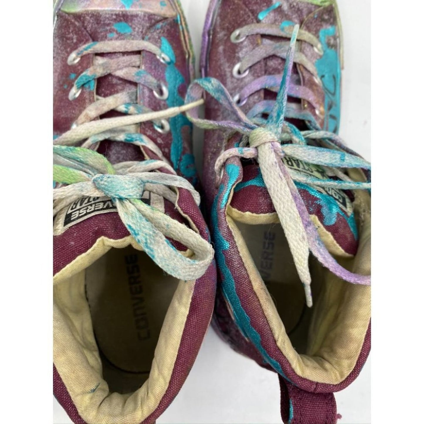Converse Sneaker Customized Multicolor Womens 10.5