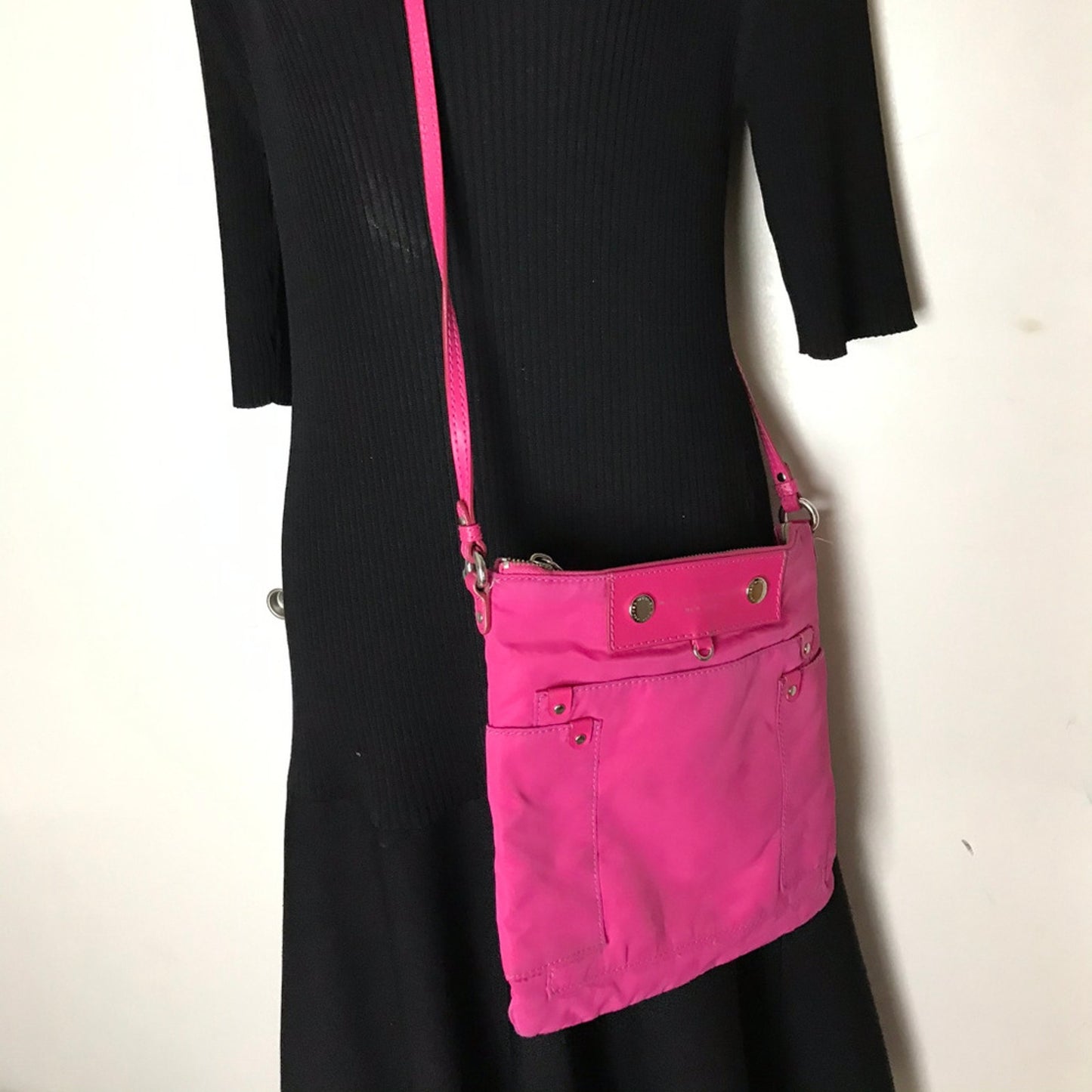 Marc Jacobs Pink Leather Cross Body Bag