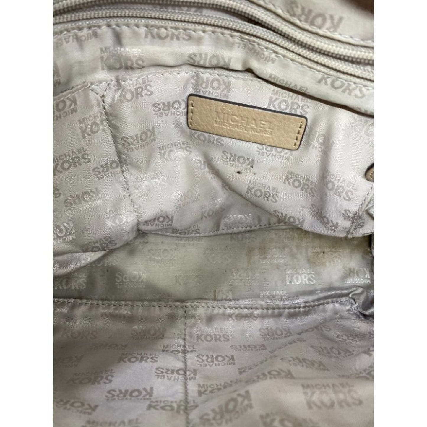 Michael Kors Lamb Leather Tan Shoulder Bag LG/MD