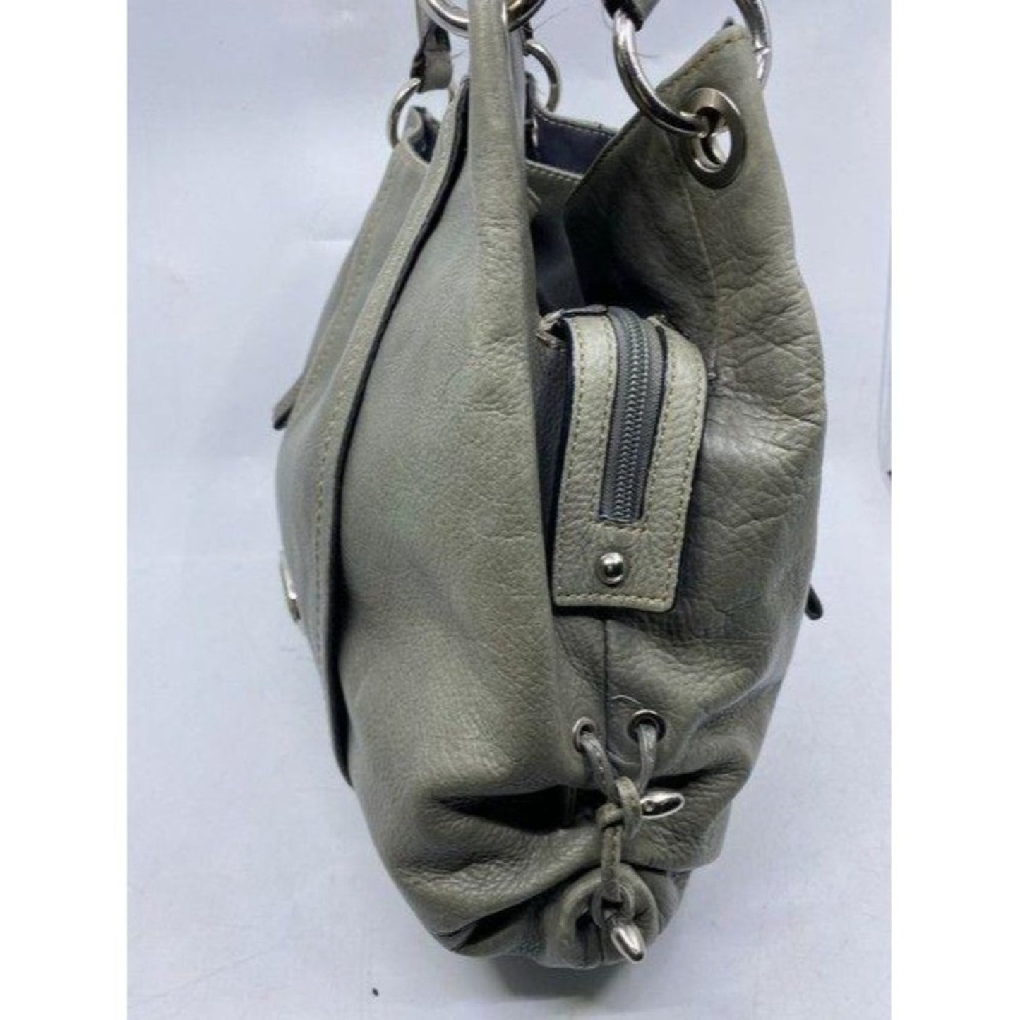 Giani Bernini Msrp Olive Green Leather Shoulder Ba