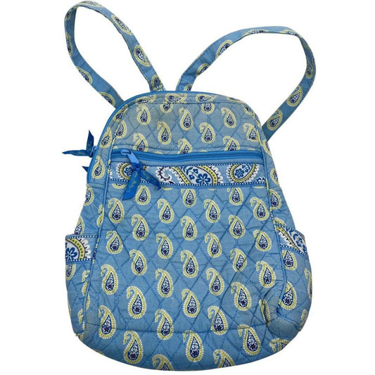 VERA BRADLEY Light Blue Fabric Small Backpack