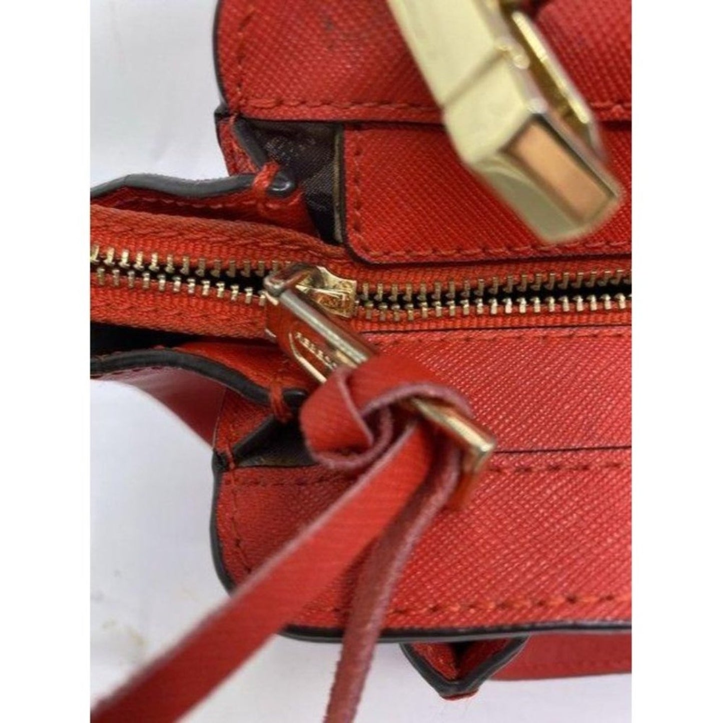 rebecca minkoff red leather cross body bag