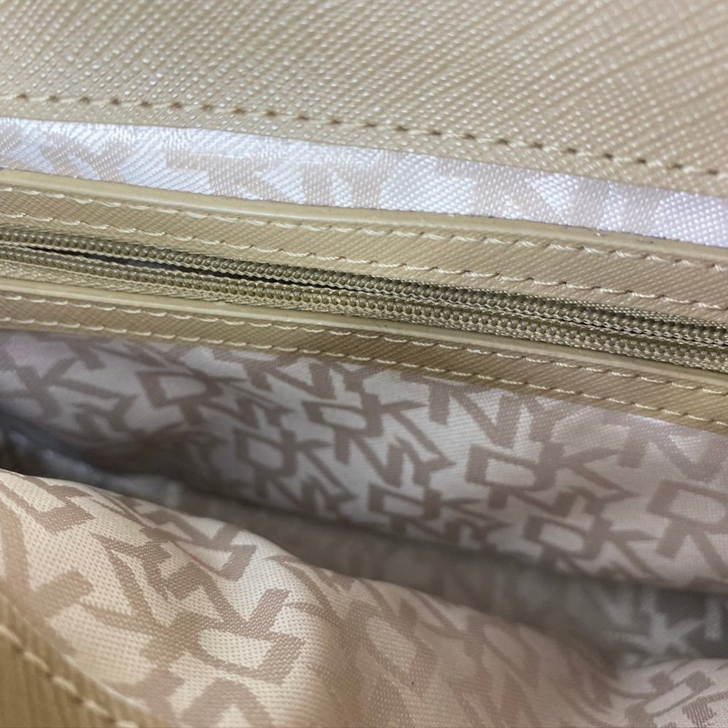 DKNY Silver Leather Crossbody