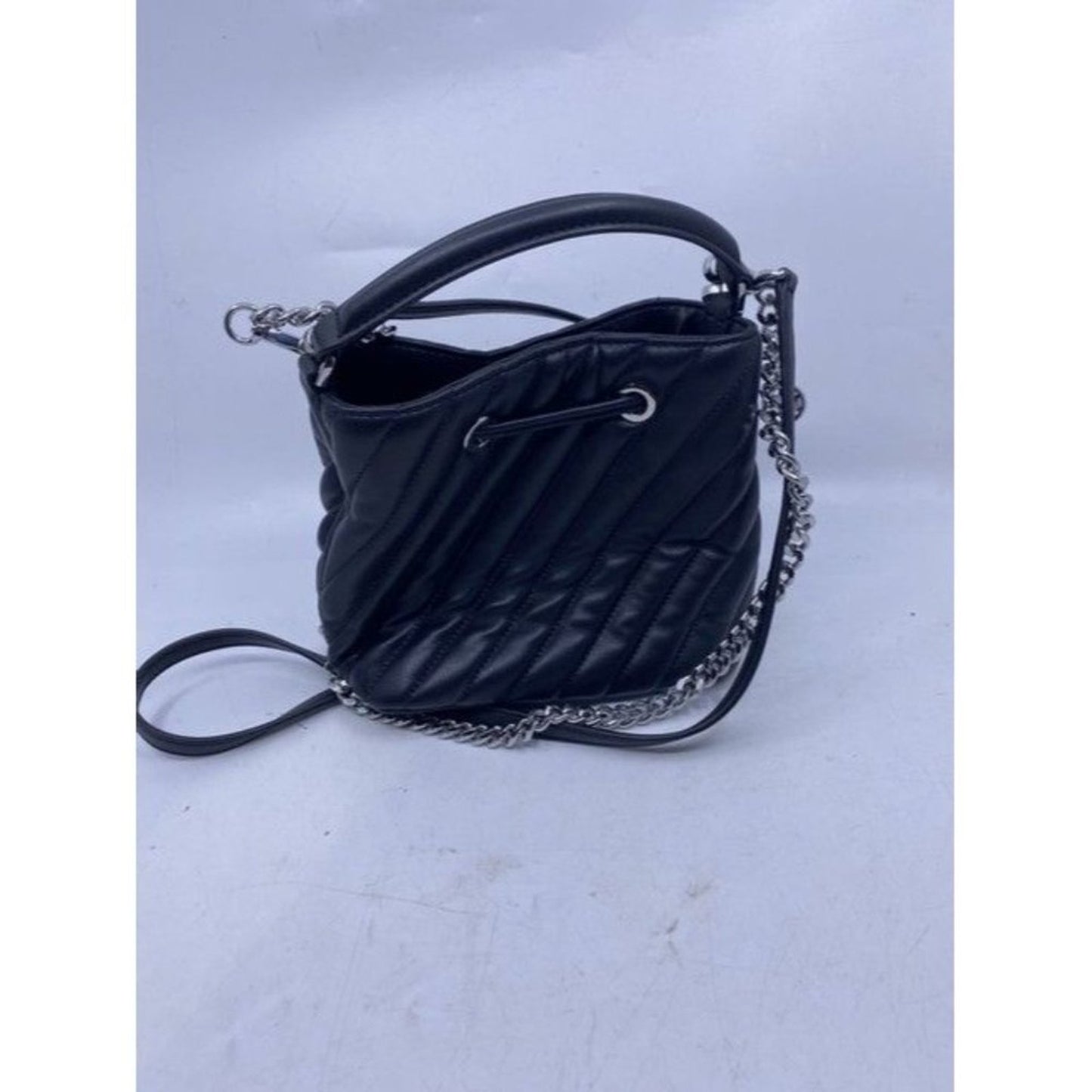 Michael Kors Suri Small Vegan Black Faux Leather Cross Body Bag