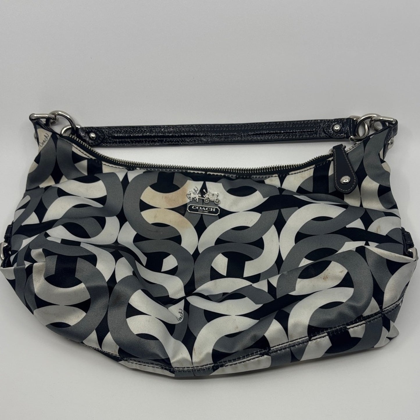 Coach Monochrome Patterned Shoulder Bag
