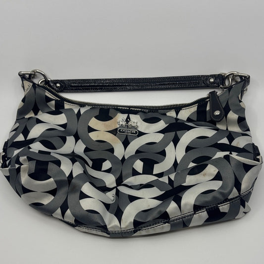 Coach Monochrome Patterned Shoulder Bag