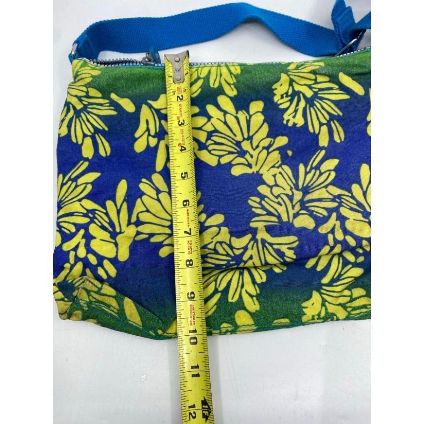 KIPLING Medium Blue Yellow Nylon Crossbody Bag