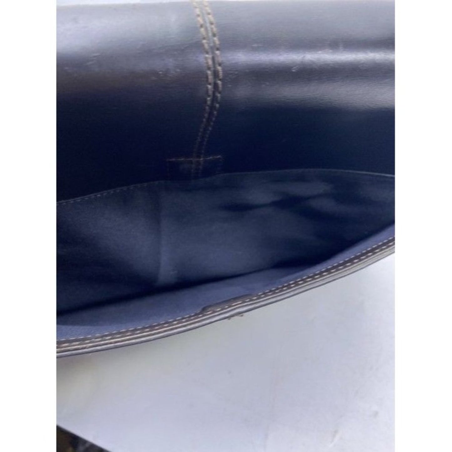 Cole Haan Briefcase Black Leather Messenger Bag