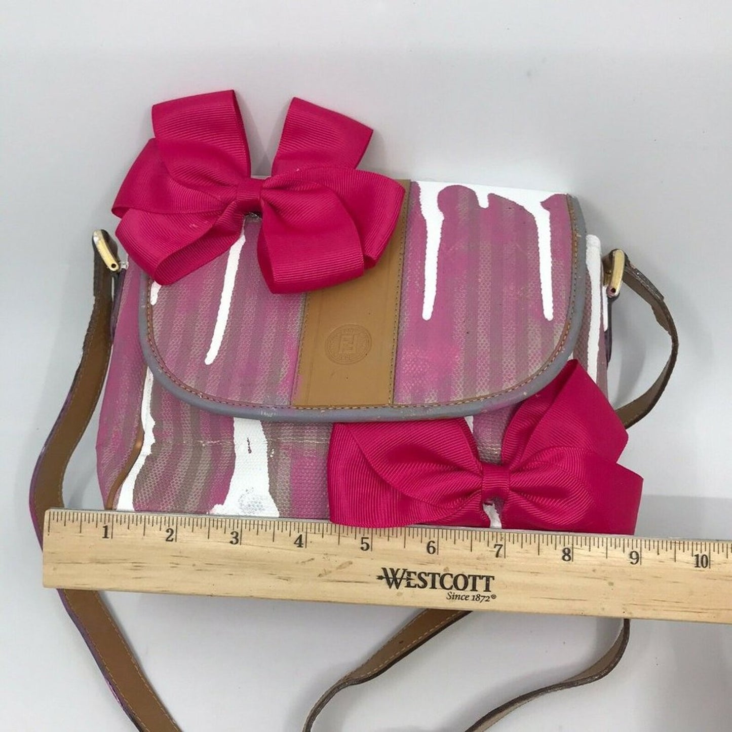 Fendi Vintage Small Crossbody Customize w/Ribbons
