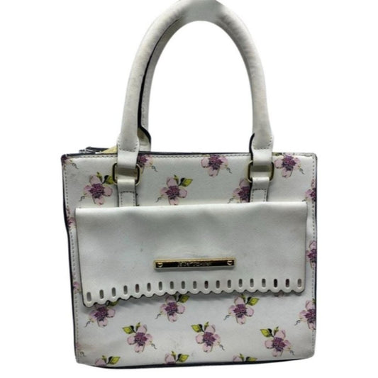 BETSEY JOHNSON Faux Leather Embellished Tote Bag