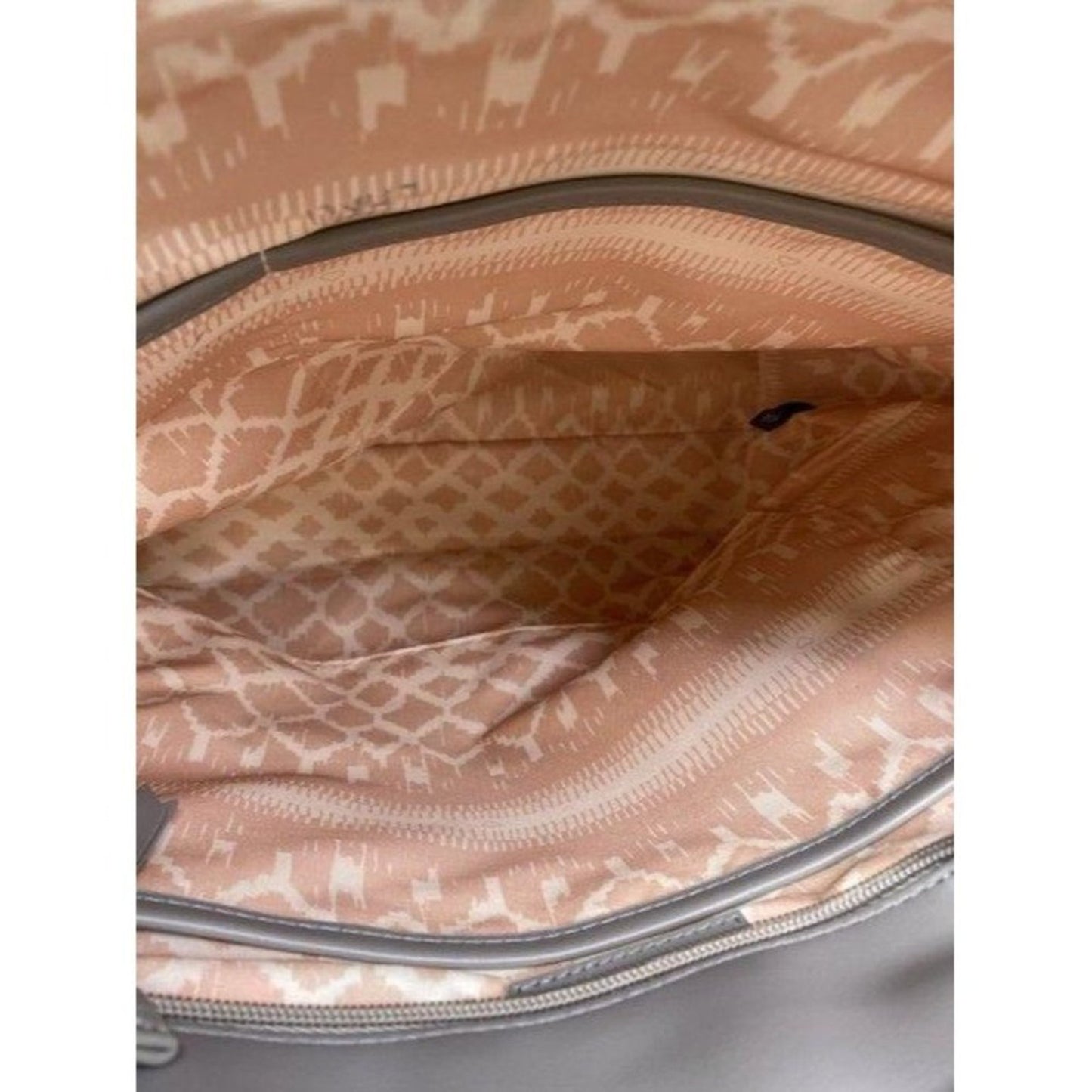 stella and dot bag large shoulder gray gold leathe