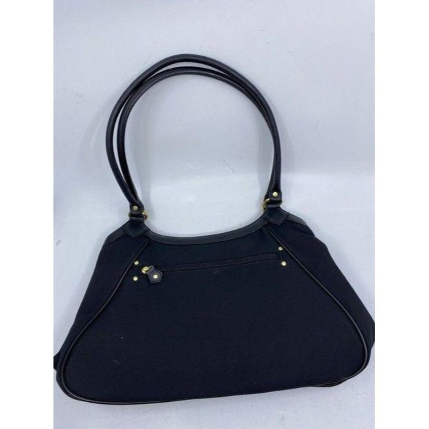 Maxx New York Tote Black Nylon Fabric Shoulder Bag