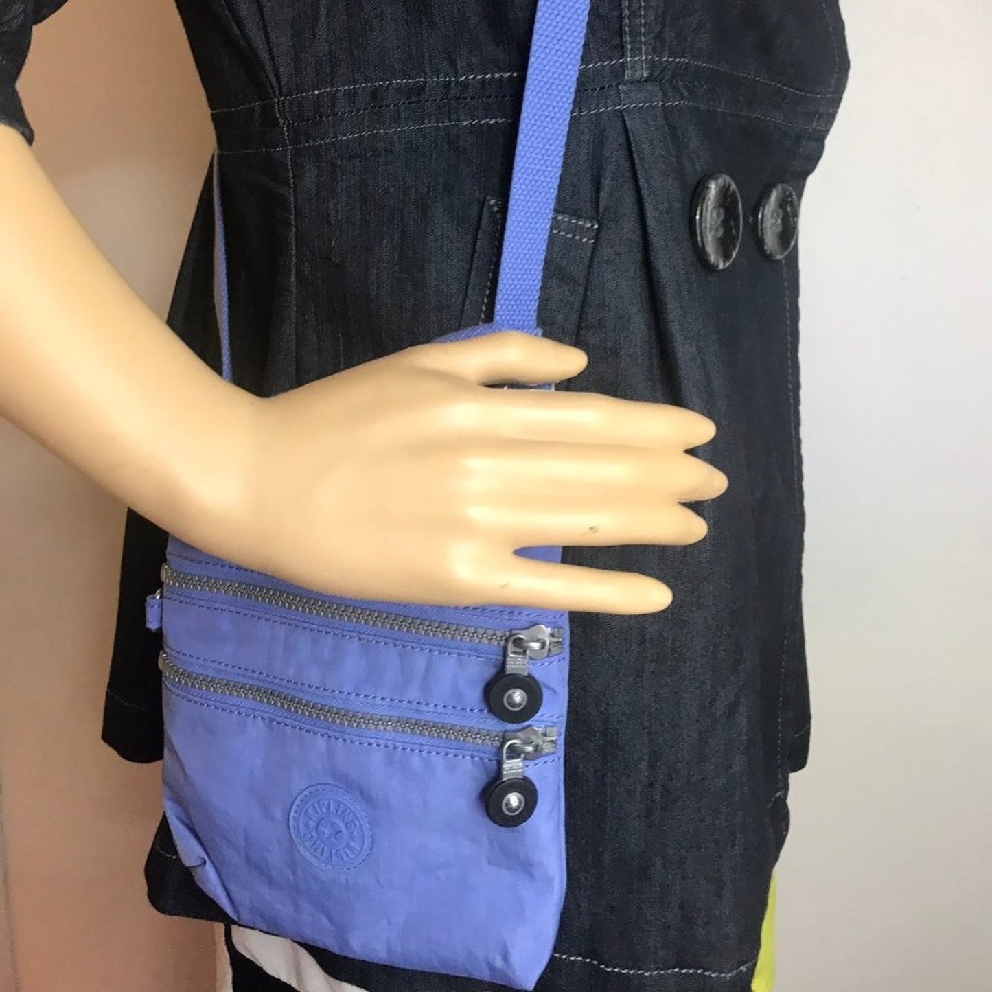 Kipling Small Blue Nylon Crossbody Bag