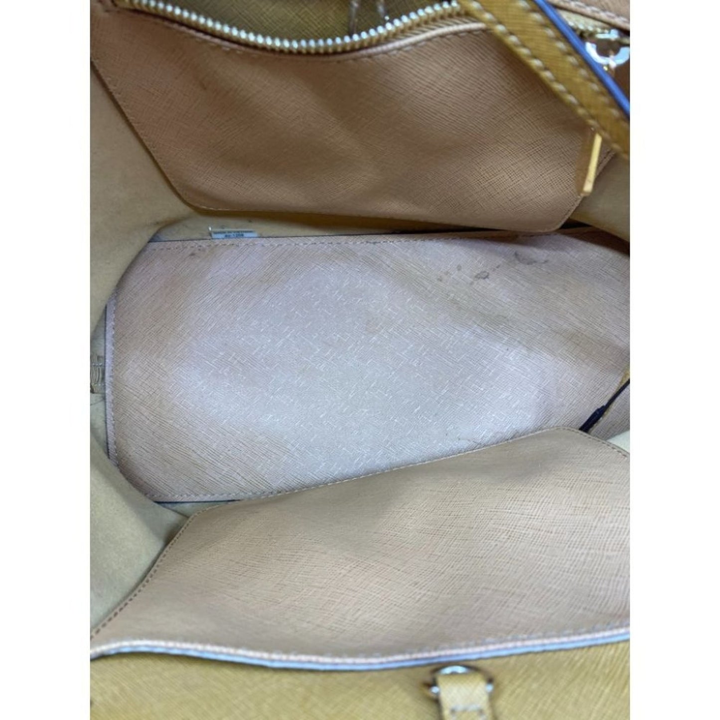 Michael Kors Orange Saffiano Leather Het Set Bag