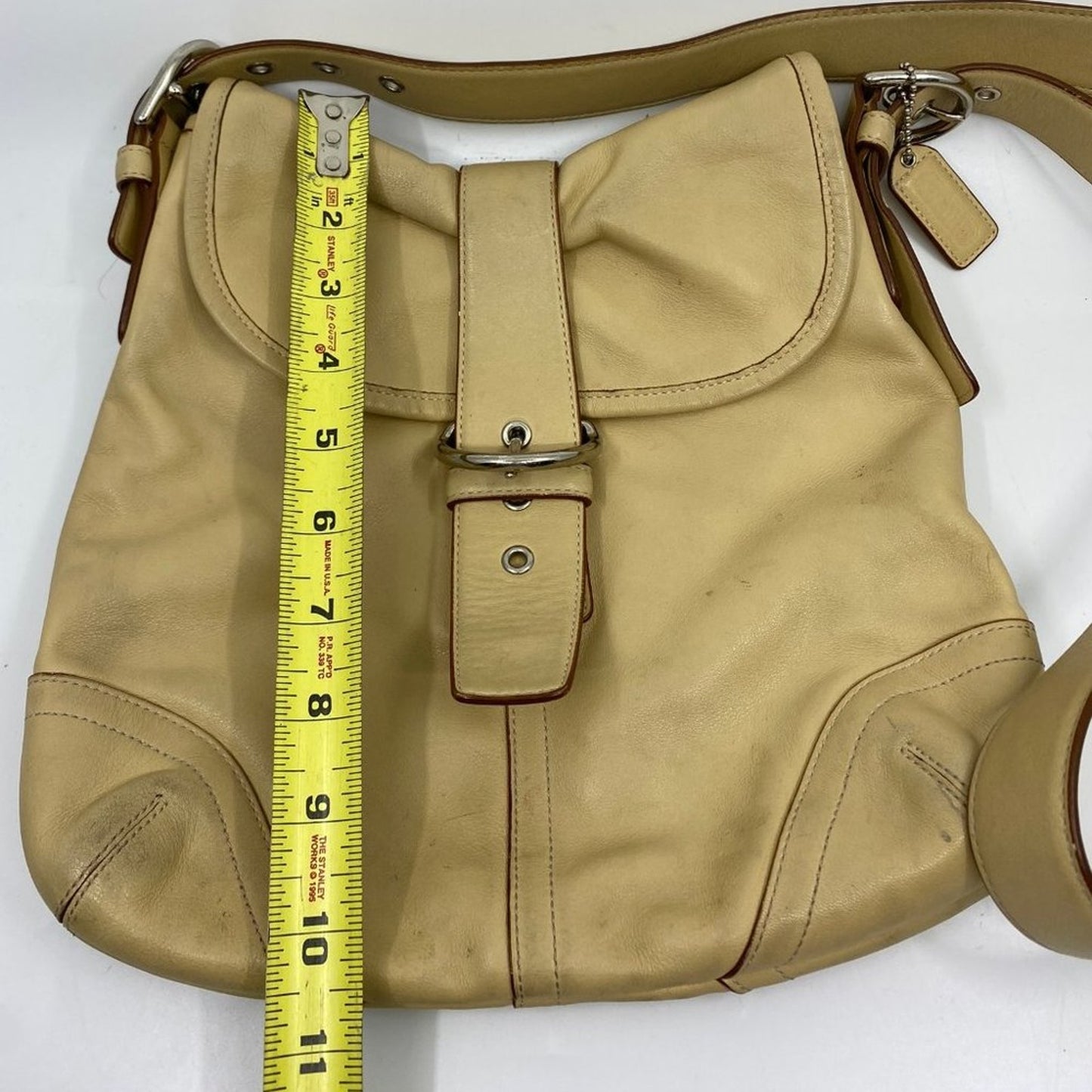 Coach Medium Tan Leather Crossbody Bag