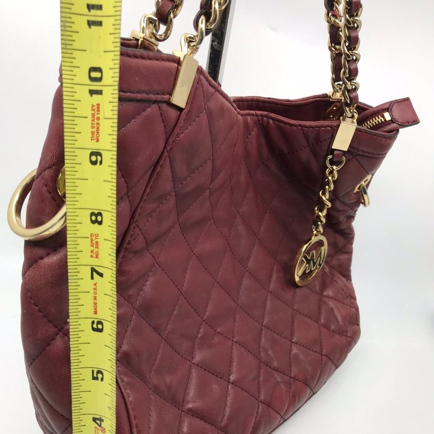 Michael Kors Brown Quilted Leather Shoulder Bag