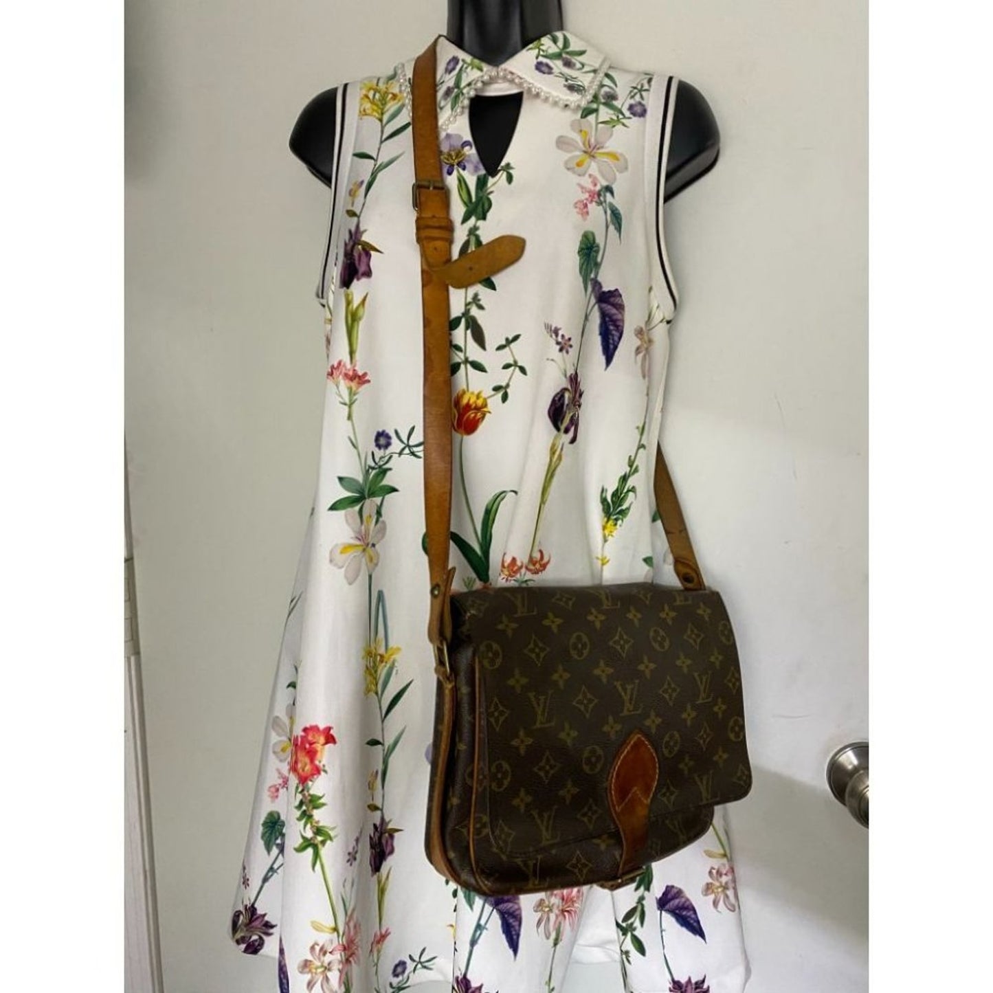 LOUIS VUITTON Brown Vintage Monogram Crossbody Bag