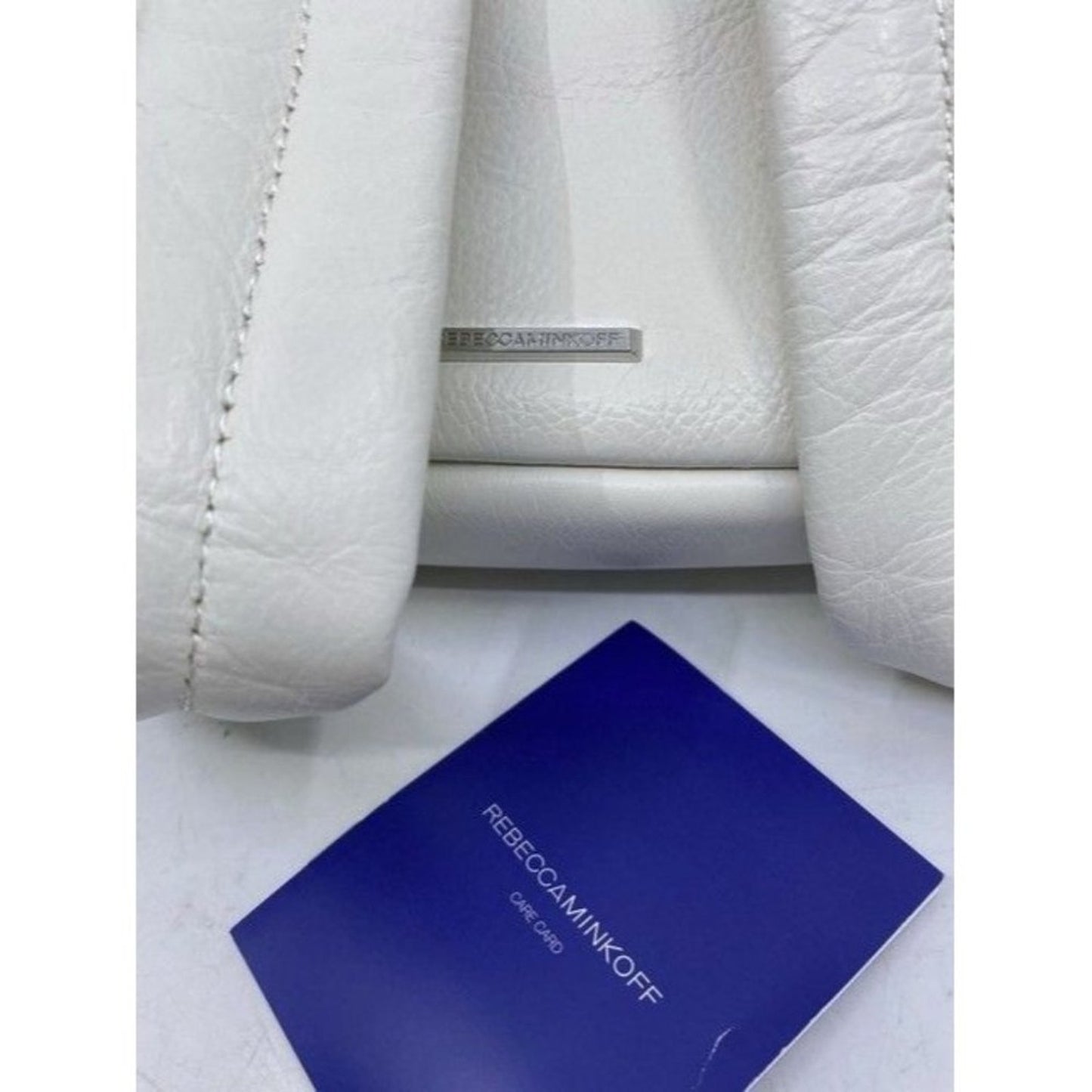 Rebecca Minkoff Net Mini Mab White Leather Backpack