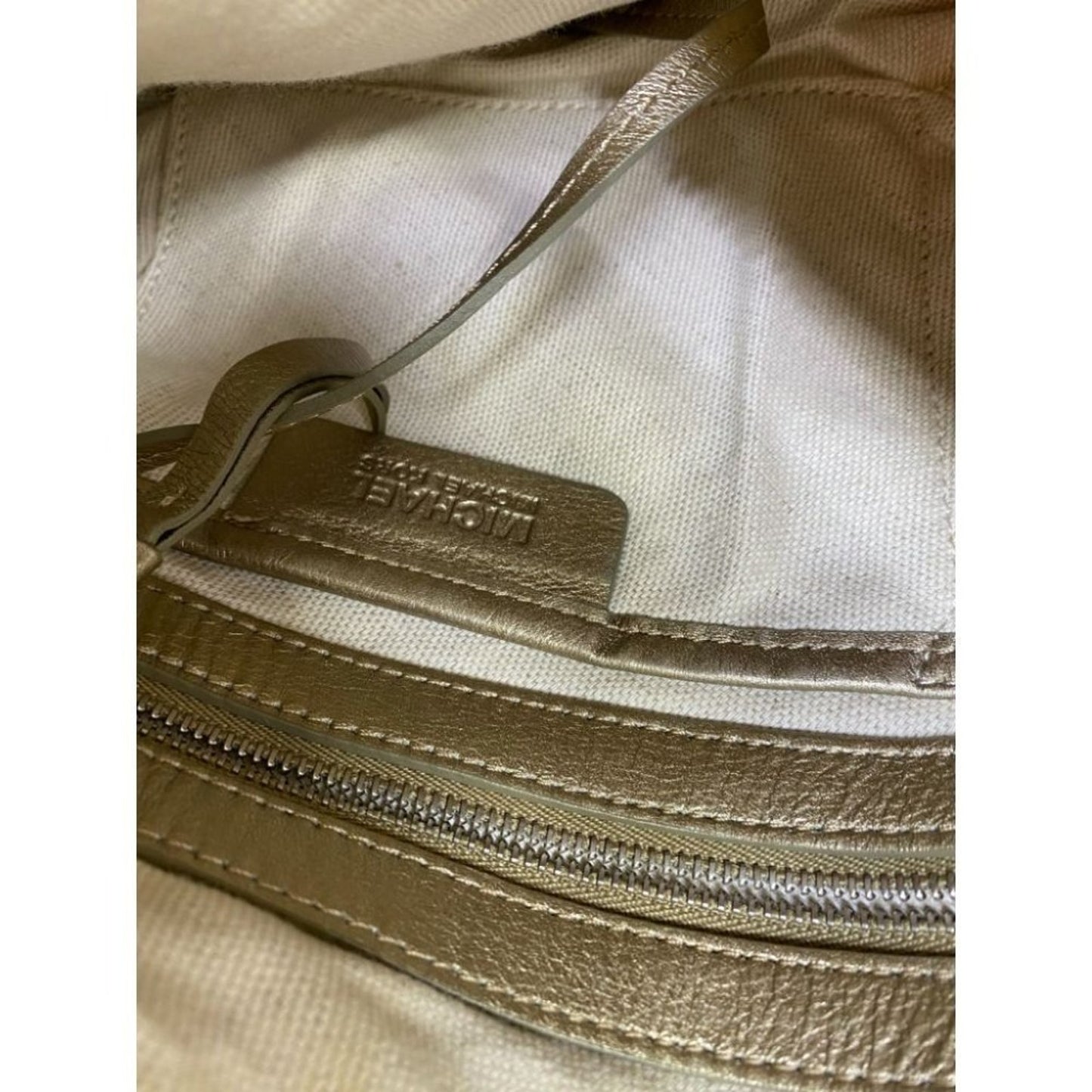 Michael Kors Lamb Leather Gold Shoulder Hand Bag