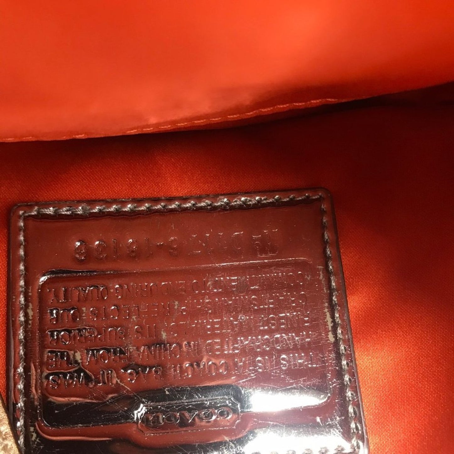 COACH Customized Tan Fabric Small Shoulder Bag
