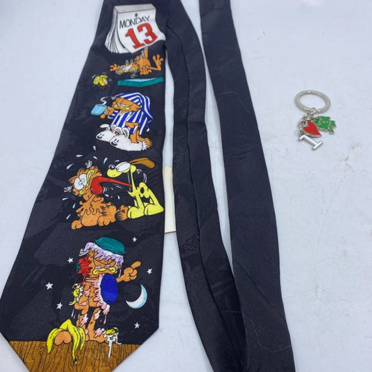 Addiction Garfield Monday the 13 Tie