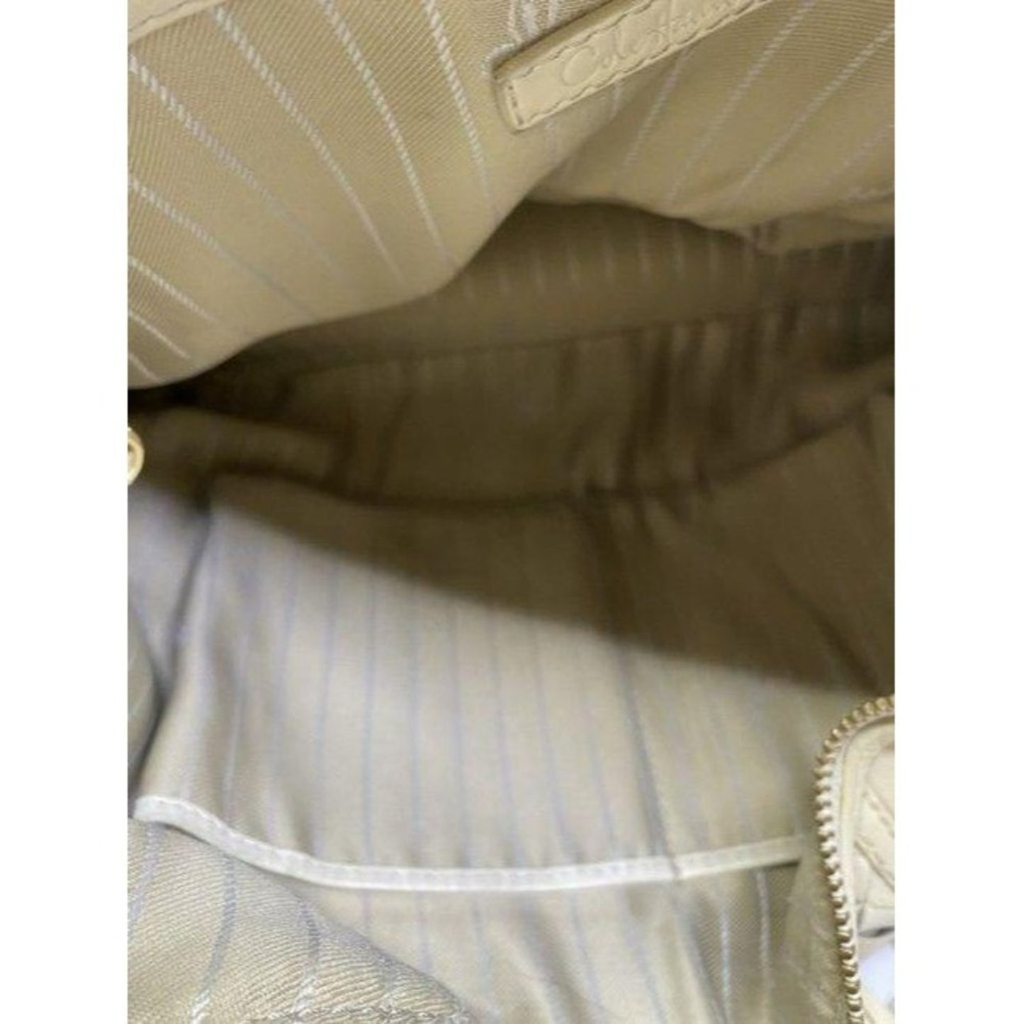 cole haan xl cream leather shoulder bag
