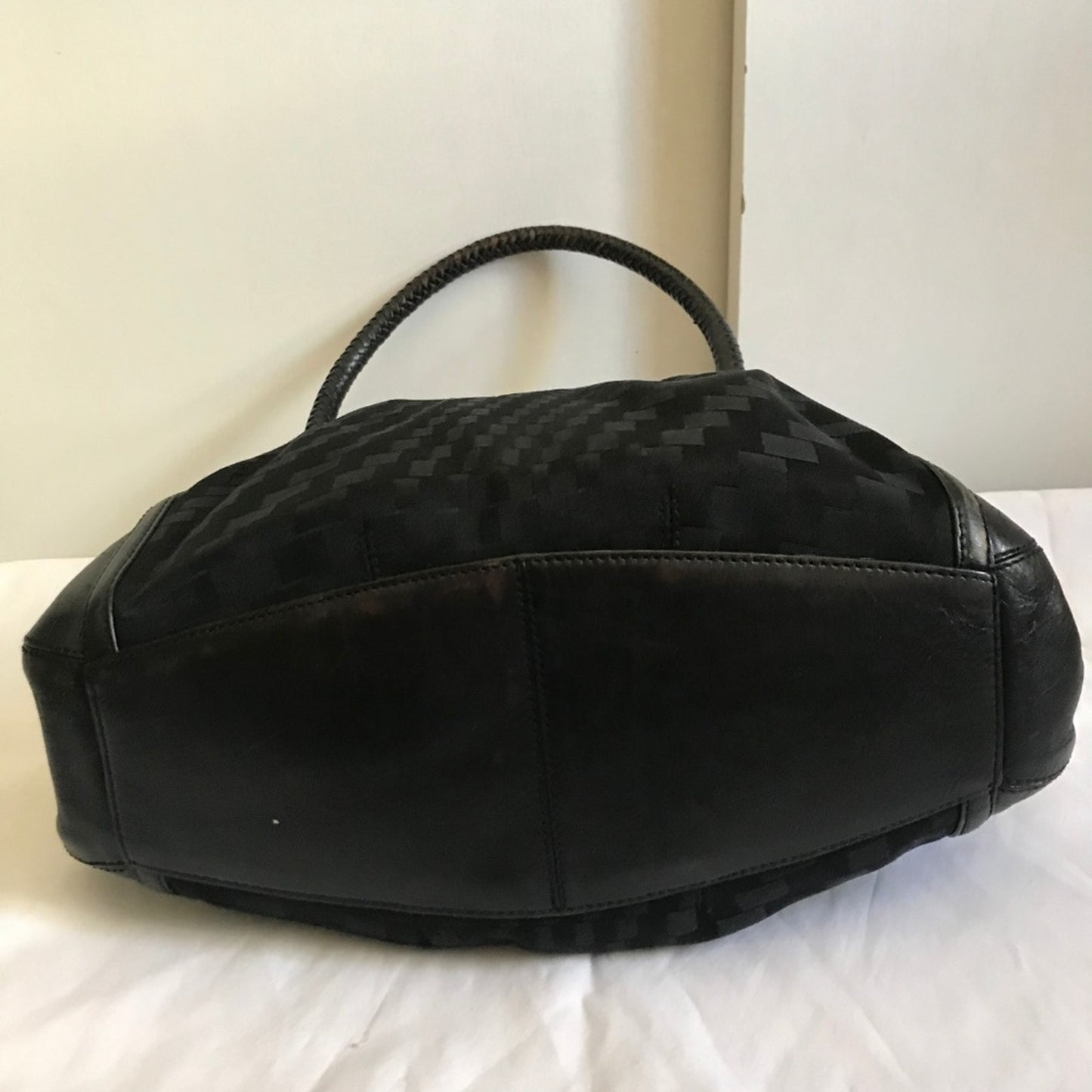 Cole Haan Denney Black Fabric/Leather Shoulder Bag