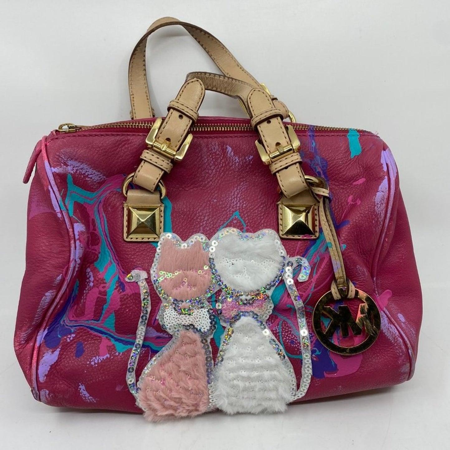 Michael Kors Customized w/ Cats Patch and Graffiti
