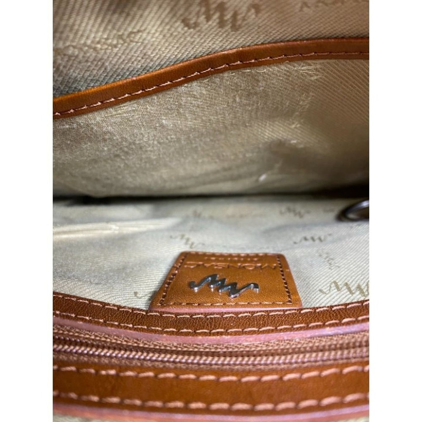 Monsac Brown Tote Mini Bag