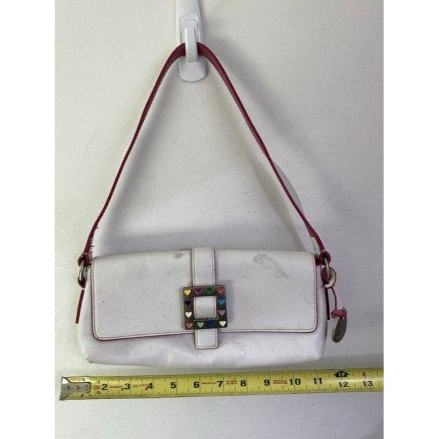dooney and bourke mini purse white leather tote