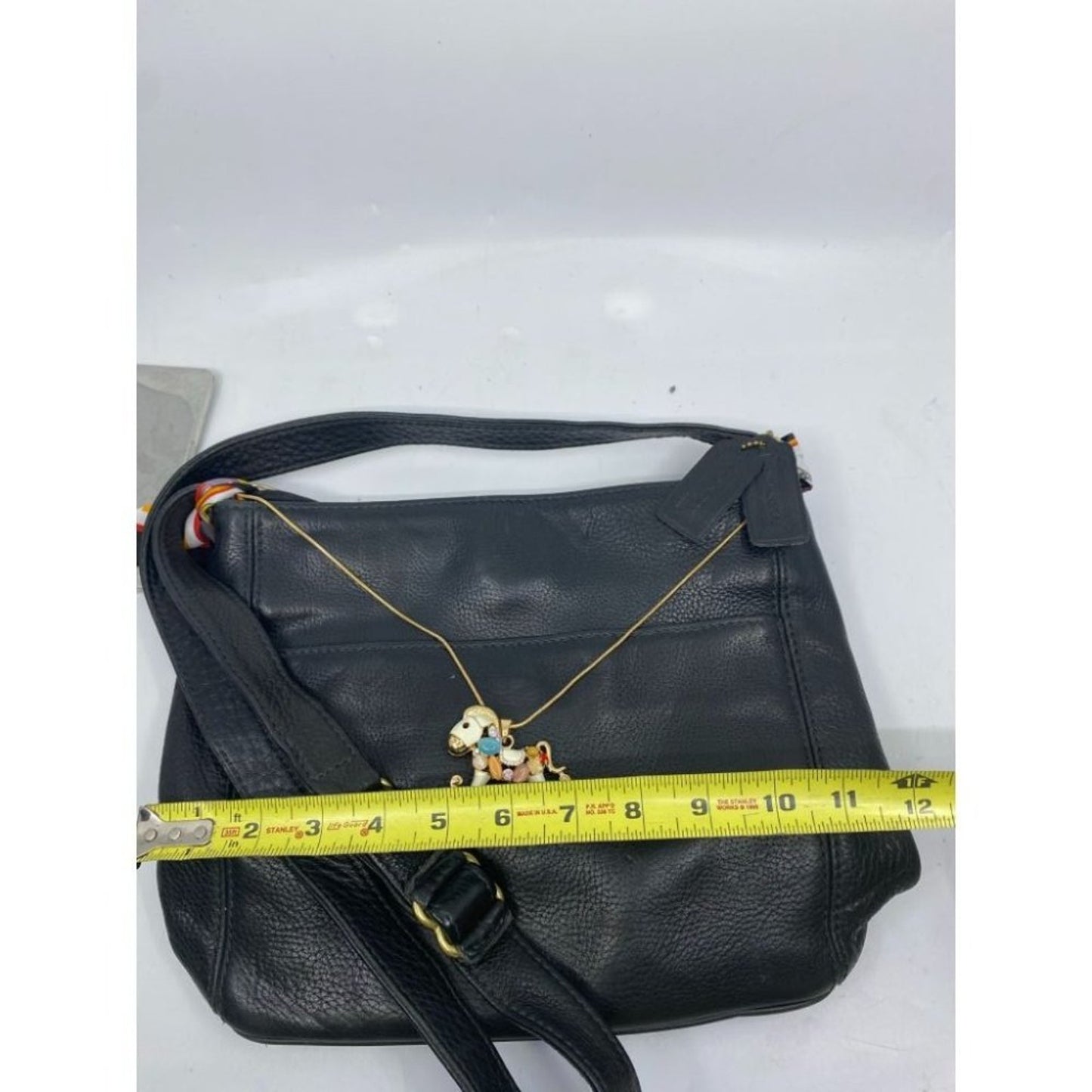 Coach Black Crossbody Bag Customized with Applique