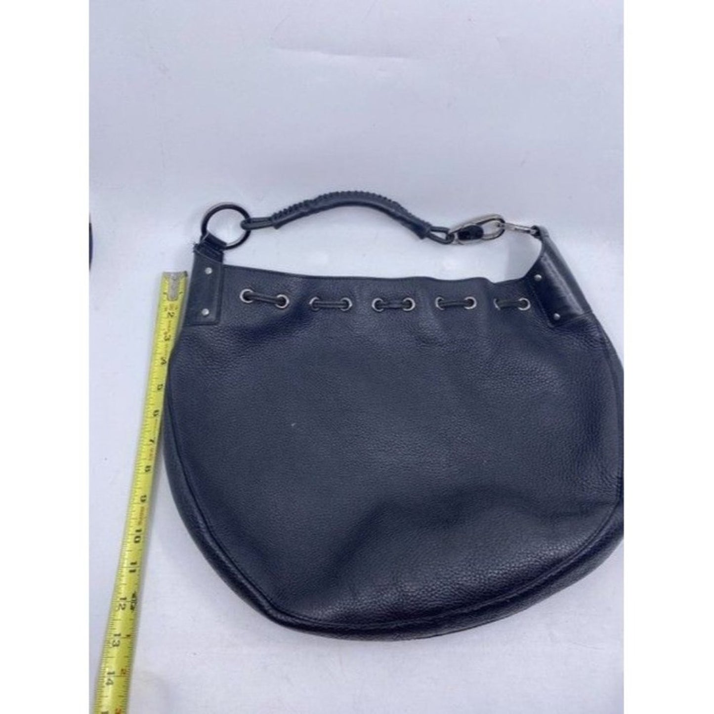 Gucci Hobo Vintage Drawstring Black Calfskin Backpack