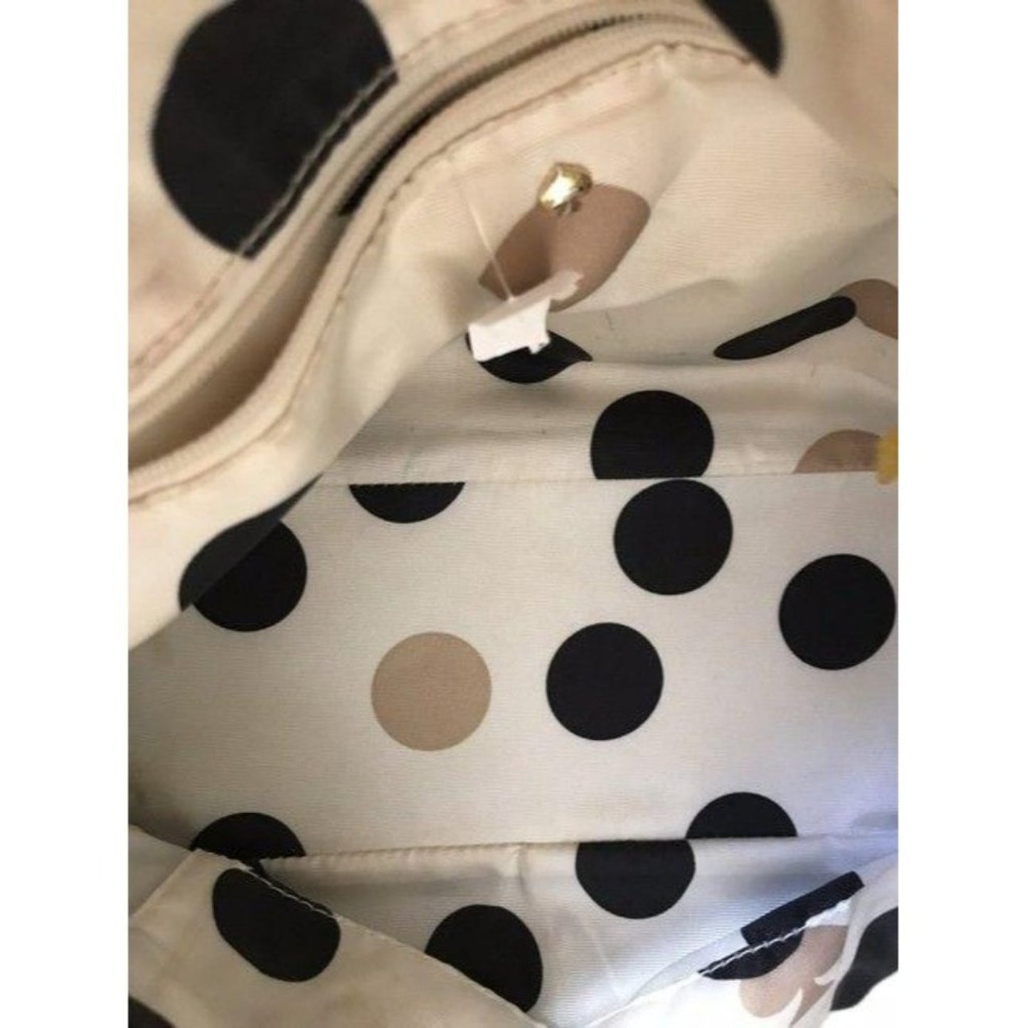 kate spade tote beige yellow leather cross body ba
