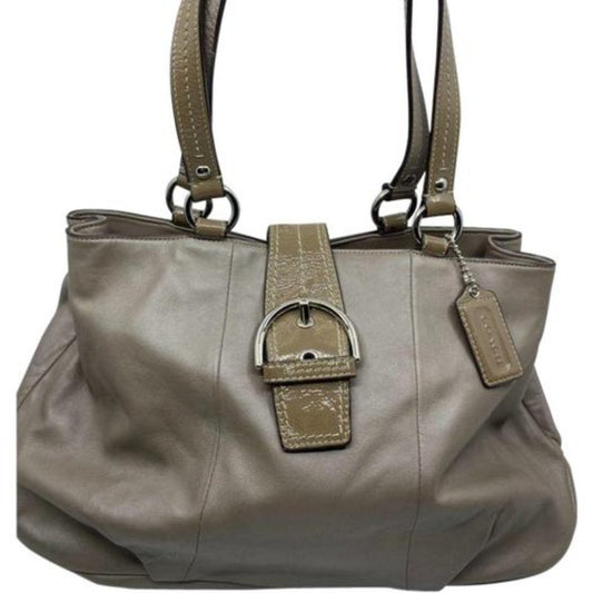 COACH Medium/ Large Leather Brown Shoulder Bag