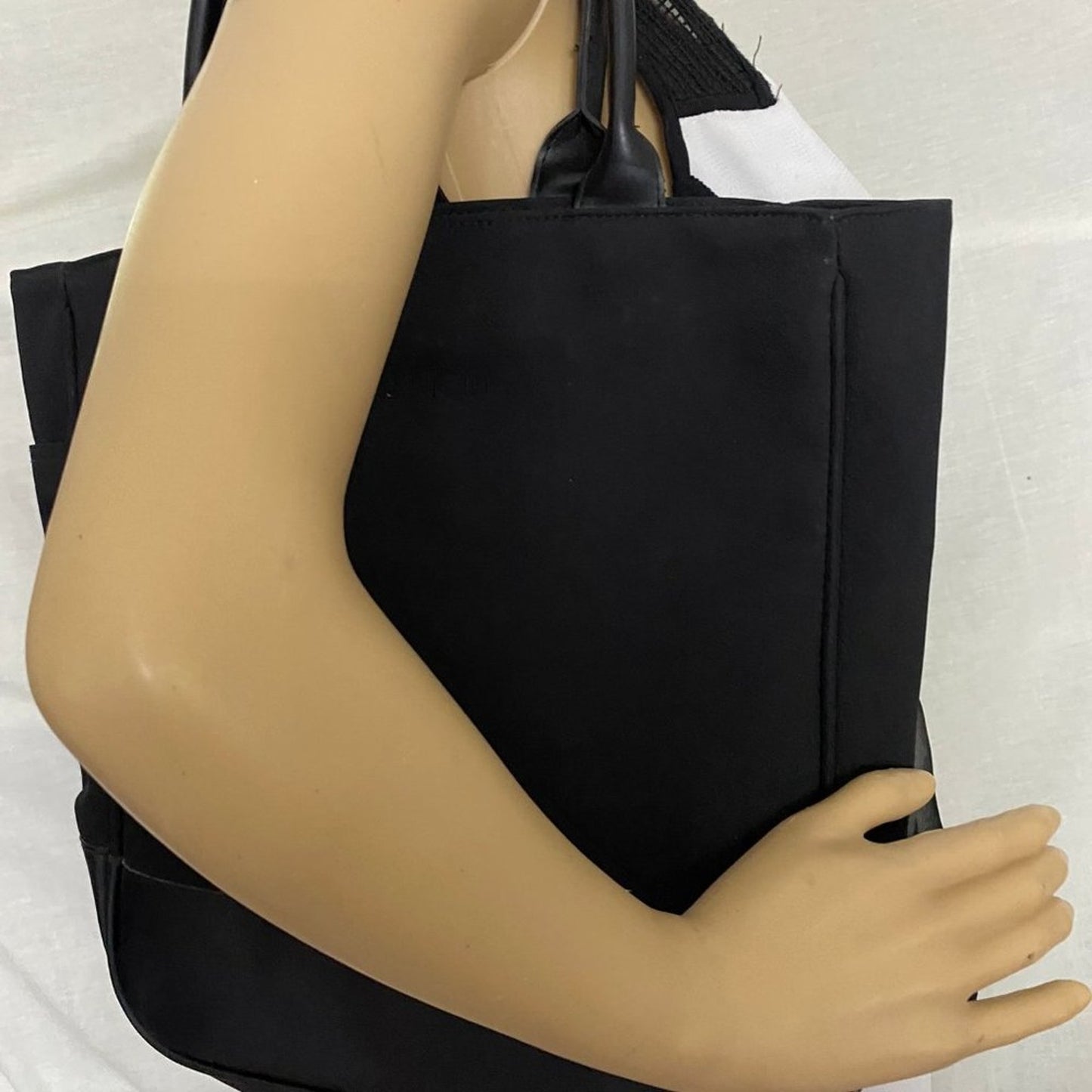 Calvin Klein Black Large Fabric Shoulder Bag