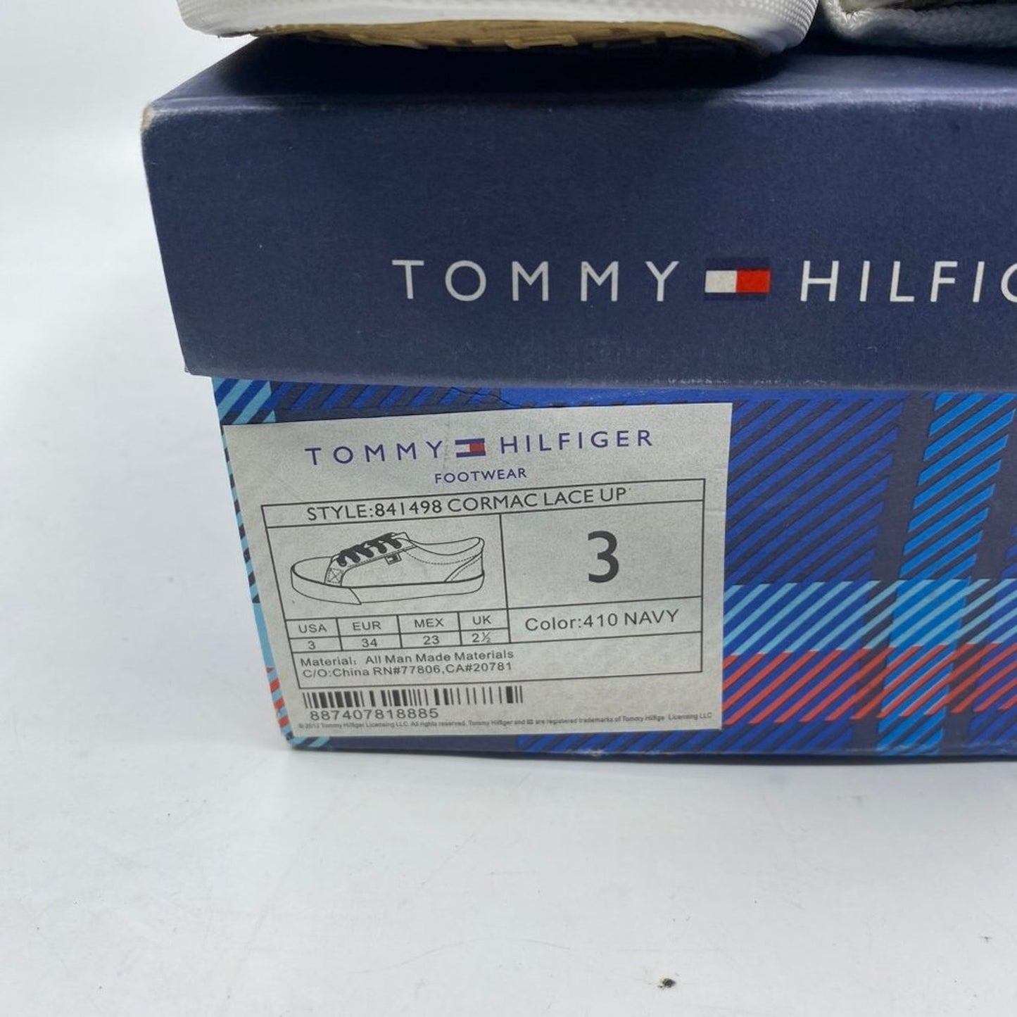 Tommy Hilfiger Blue Cormac Lace Up Sneakers