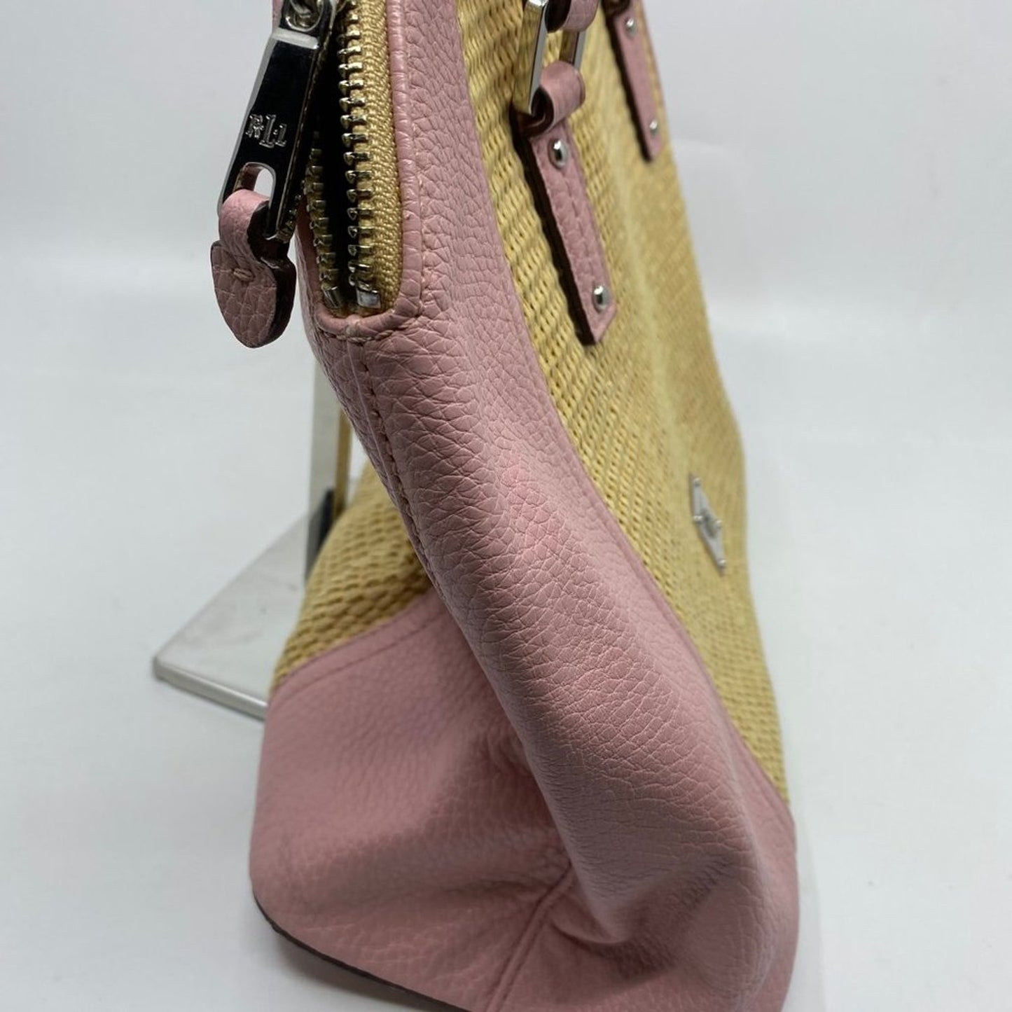 RALPH LAUREN Tan Cream Handbag / Shopping Tote