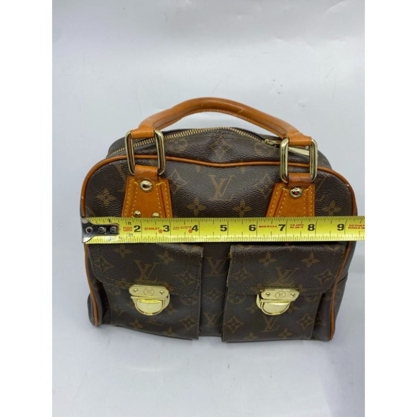 Louis Vuitton Manhattan PM Brown Tote Handbag