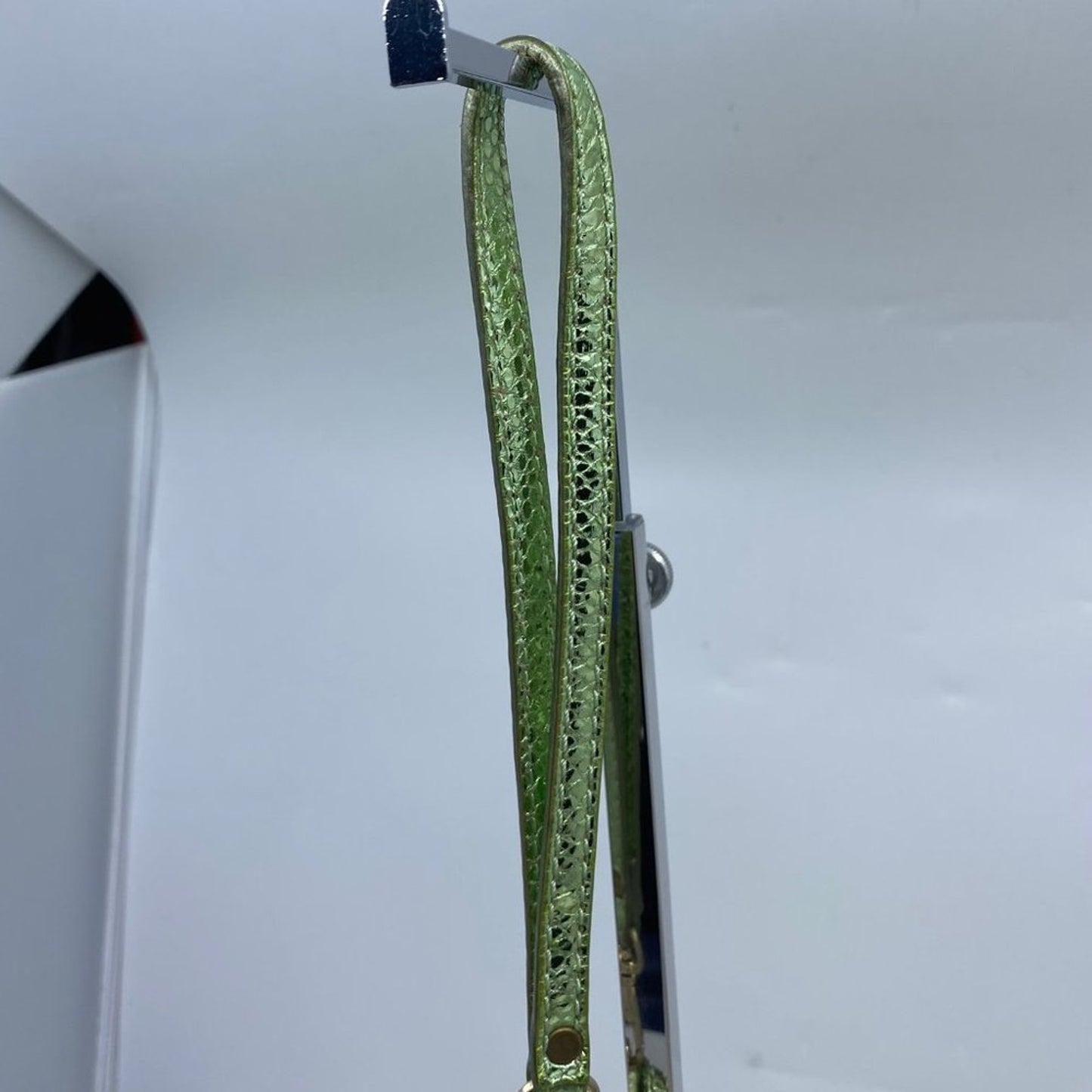 Michael Kors Green Shiny Leather Wristlet