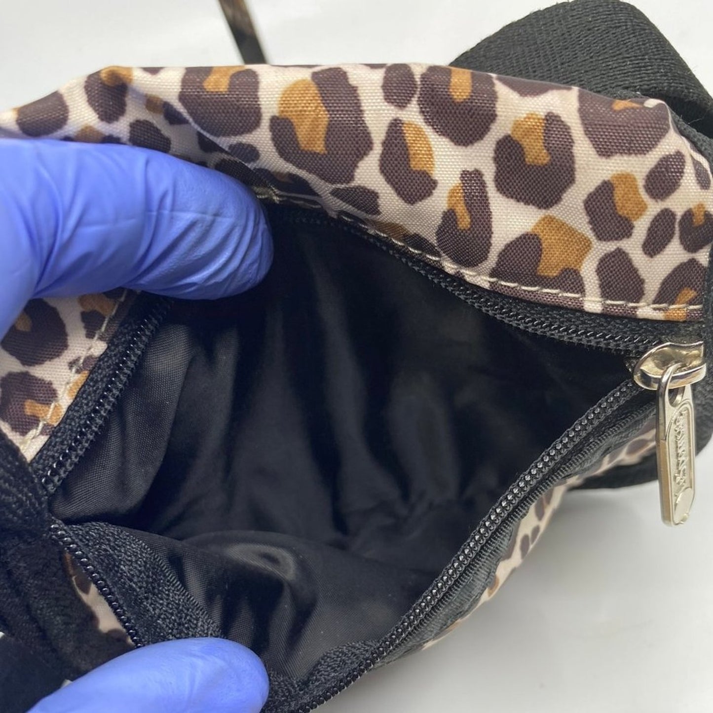LeSportsac Leopard Fabric Long Strap Wristlet